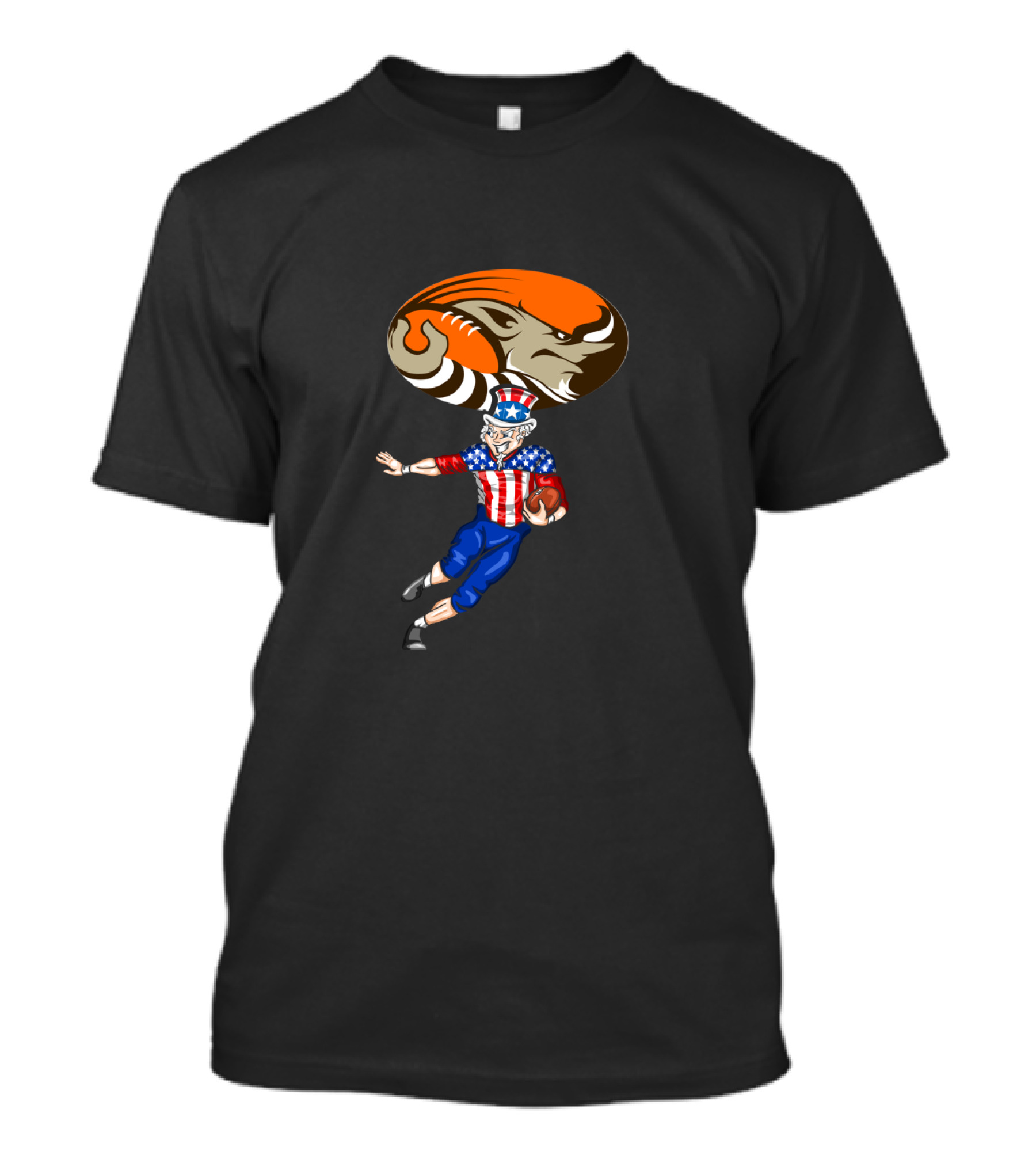 Cleveland Browns Uncle Sam American Football 4Th Of July Celebration T-Shirt