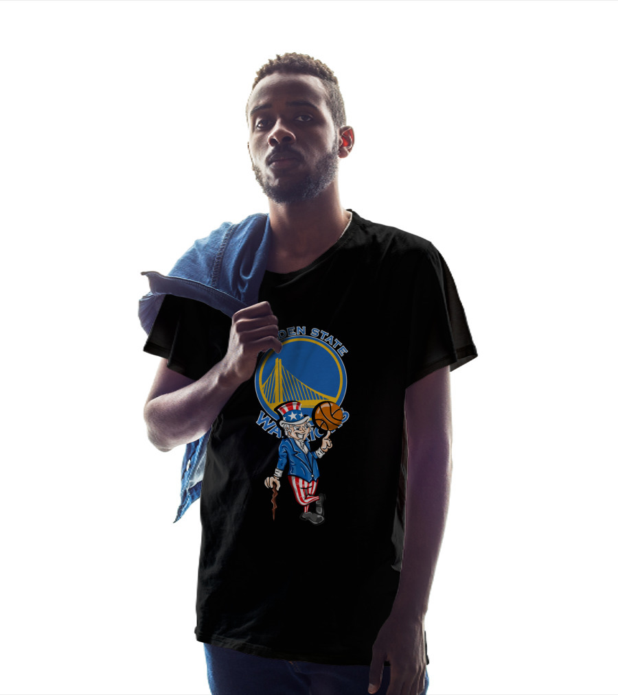 Golden State Warriors Uncle Sam 4Th July Basketball Celebration T-Shirt