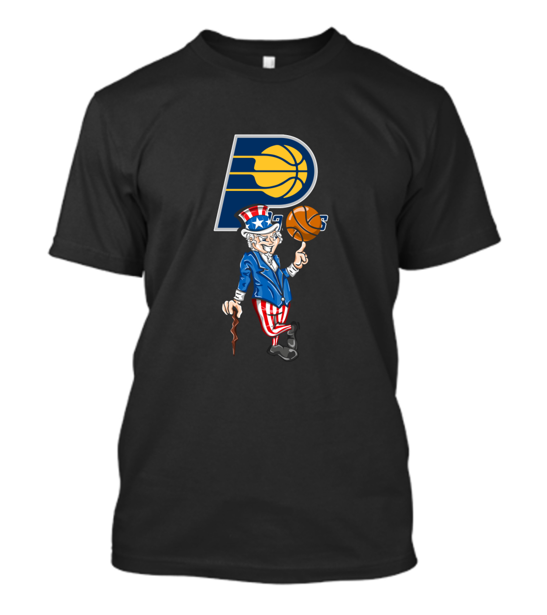 Indiana Pacers Uncle Sam Patriotic 4Th Of July Basketball T-Shirt