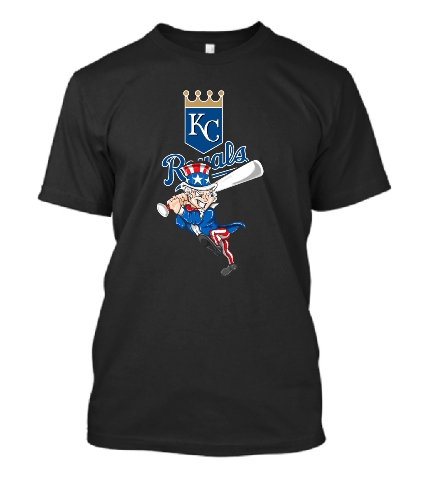 Kansas City Royals Uncle Sam 4Th July Baseball T-Shirt