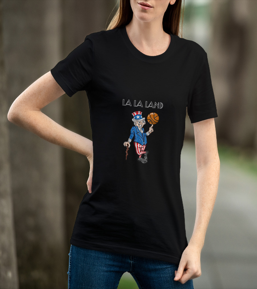 La La Land Uncle Sam Basketball 4Th July Clippers T-Shirt