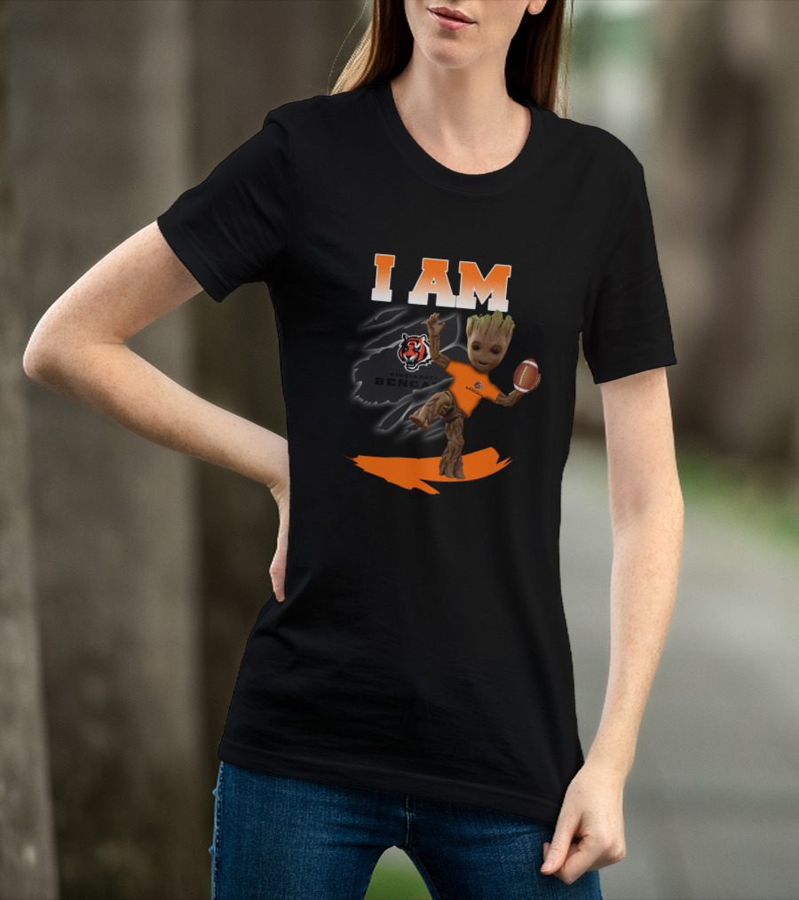 I Am Cincinnati Bengals Groot Football Fans T-Shirt