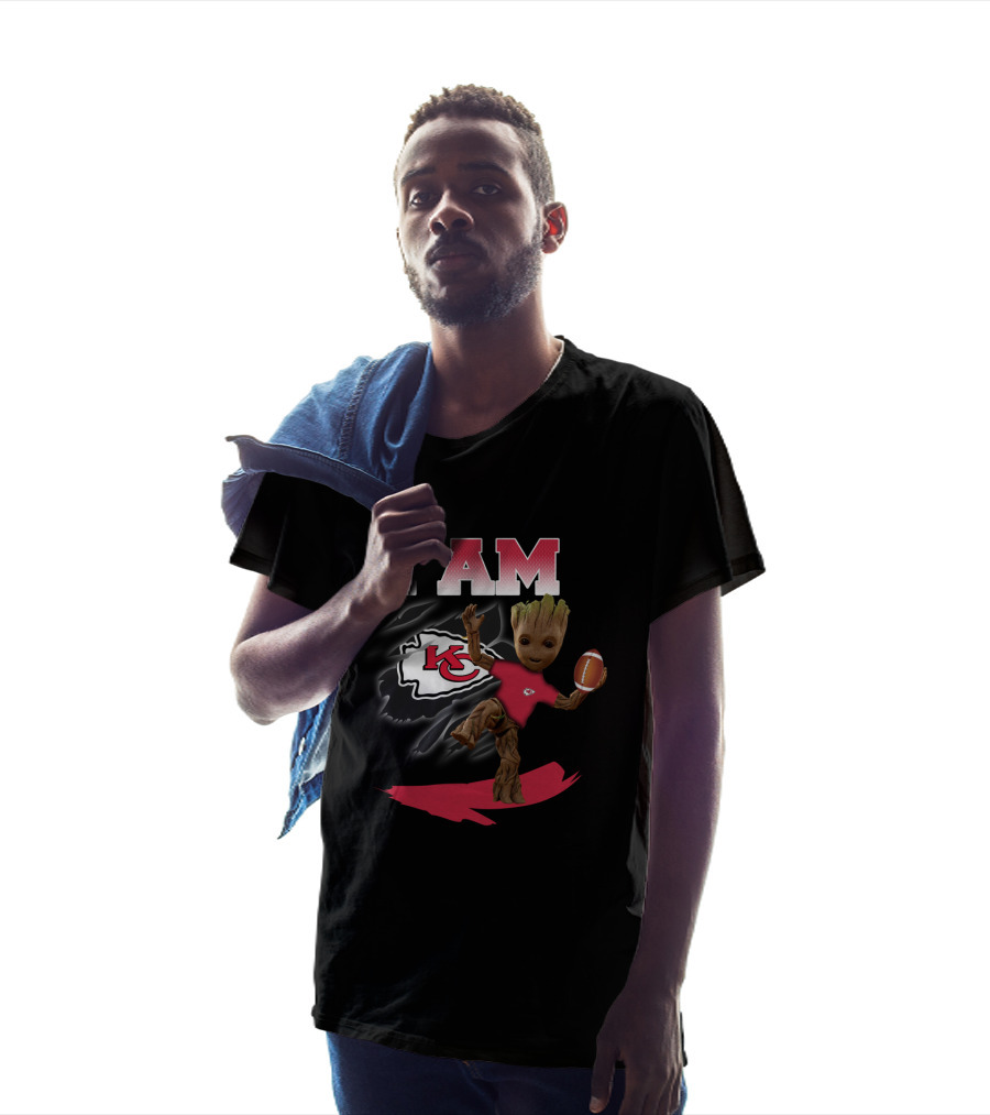 I Am Kansas City Chiefs Groot Football Fan T-Shirt