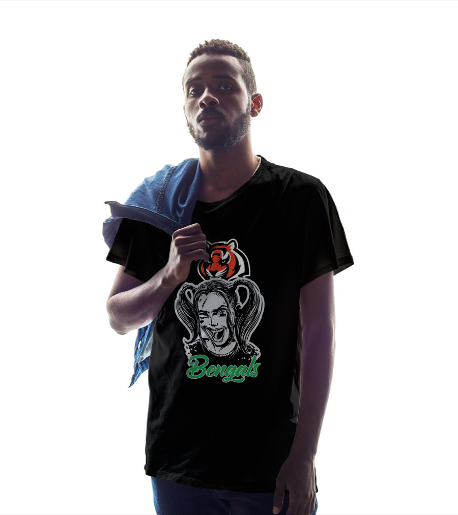 Harley Quinn Bengals Cincinnati Bengals Tiger T-Shirt