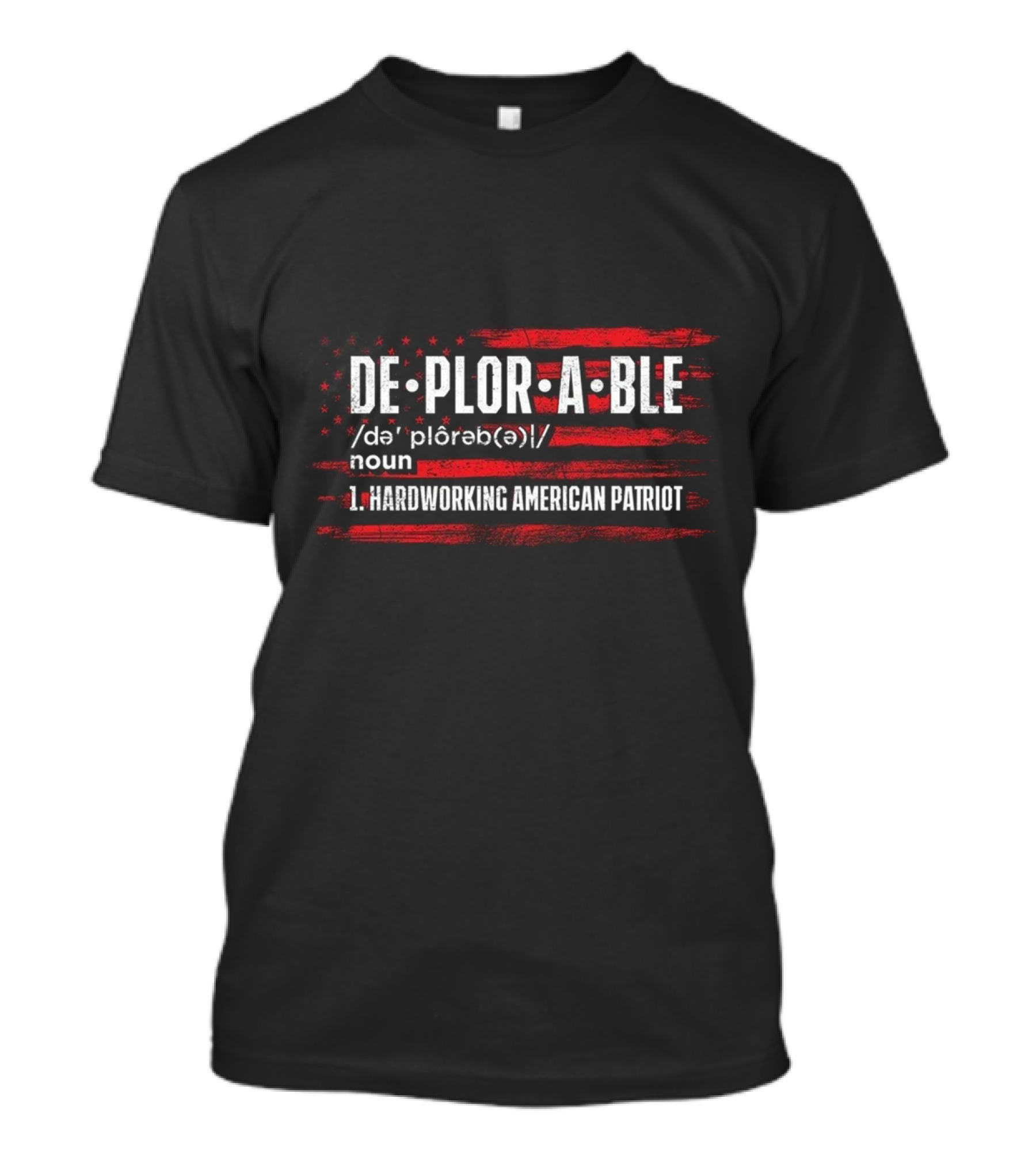 Deplorable Hardworking American Patriot Flag T-Shirt