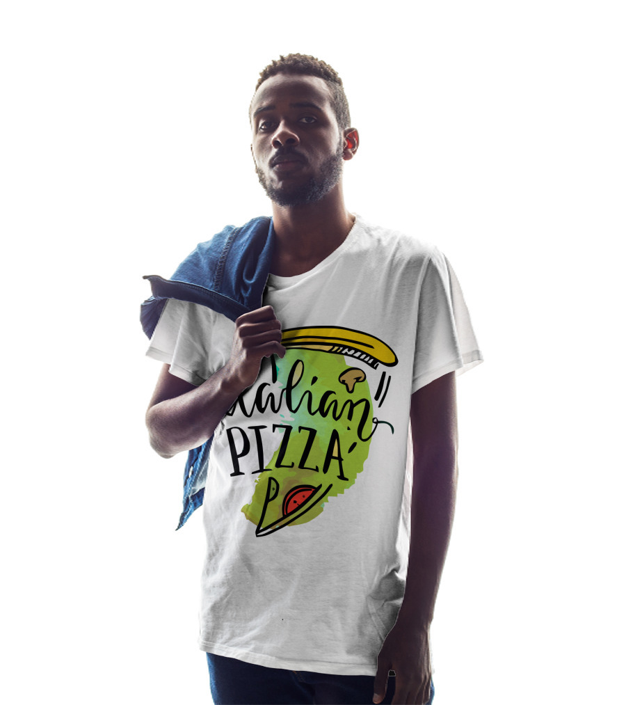 Italian Pizza Slice With Cheese And Pepperoni T-Shirt