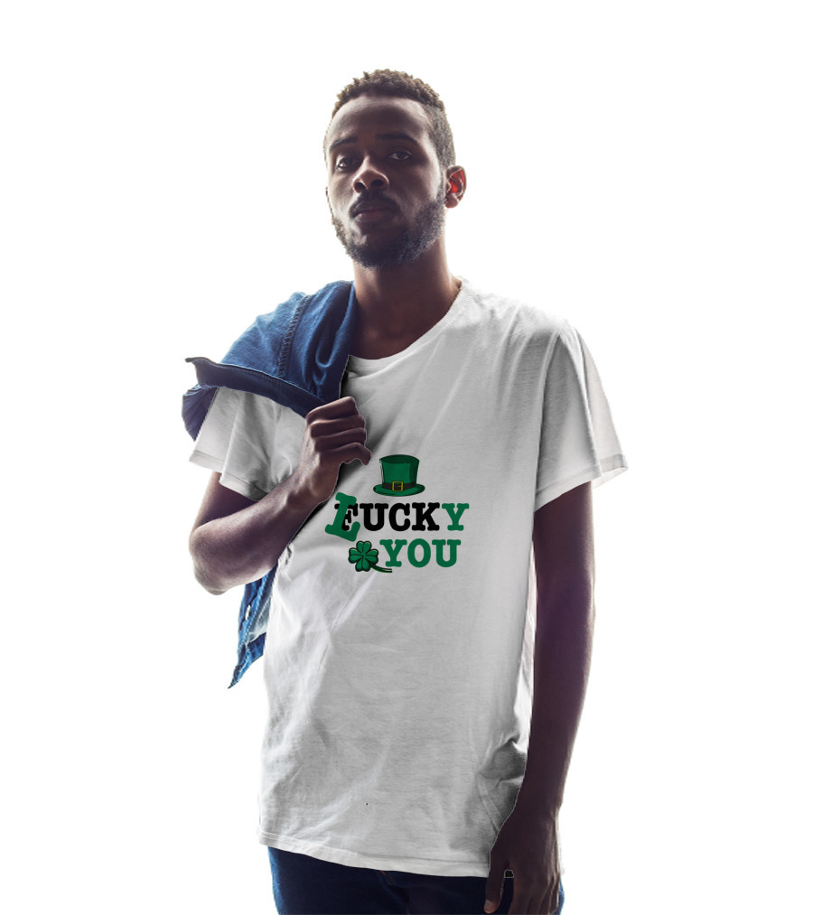 Lucky You Shamrock Hat T-Shirt