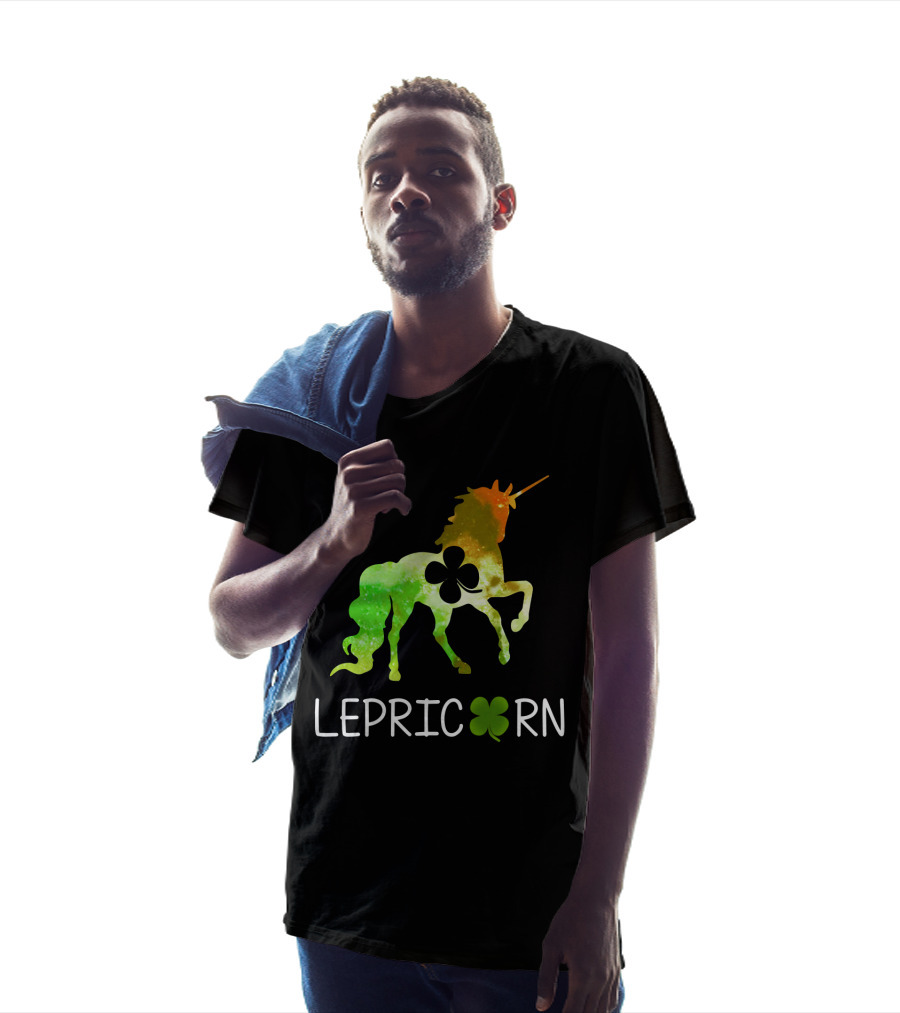 Lepricorn Shamrock Unicorn Leprechaun St. Patrick's Day T-Shirt