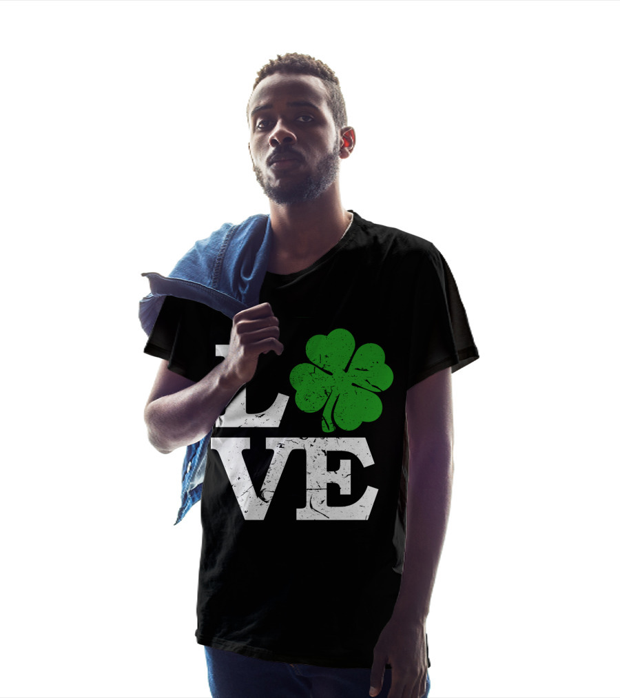 St. Patrick's Day Love With Shamrock T-Shirt