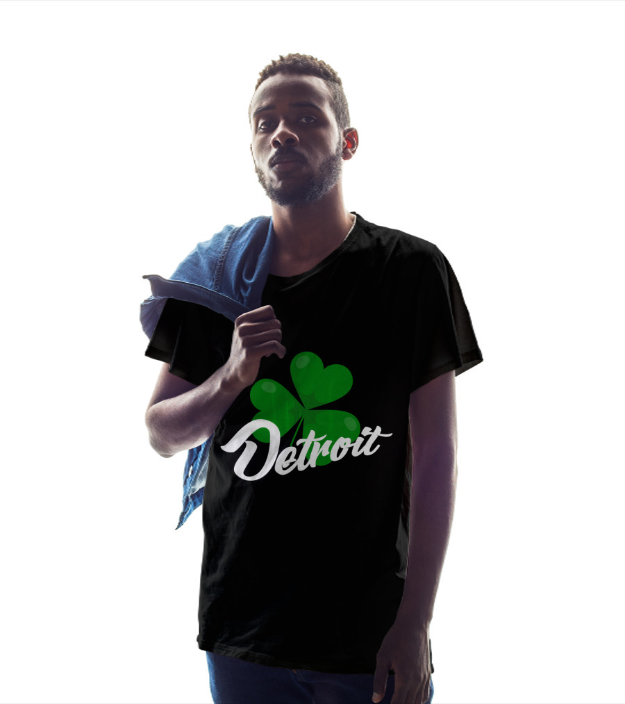 Detroit Shamrock St Patrick's Day Celebration Clovers T-Shirt