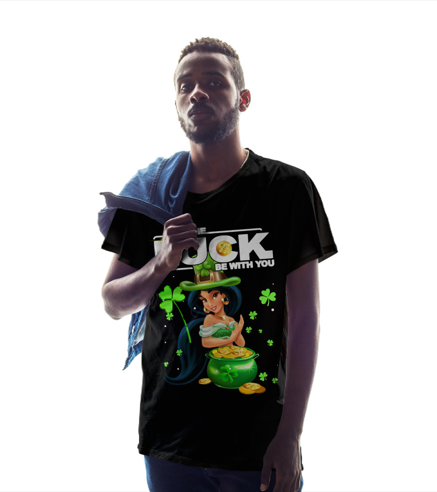 May The Luck Be With You Jasmine St. Patrick's Day Fortune T-Shirt