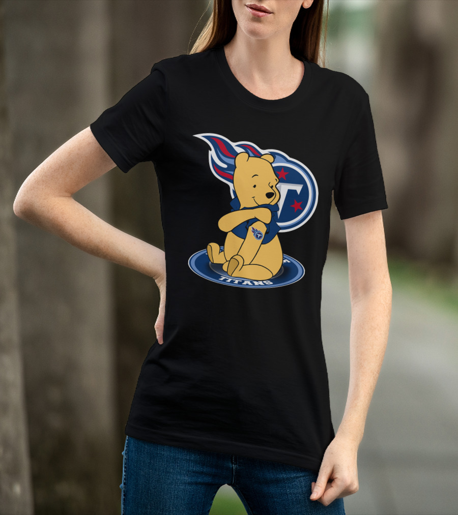 Tennessee Titans Pooh Bear Fan Crossover T-Shirt