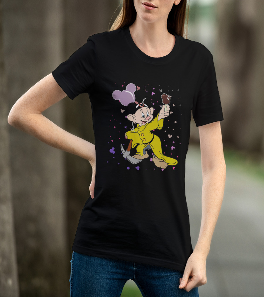 Dopey Mickey Ears Ice Cream Pickaxe Fun T-Shirt
