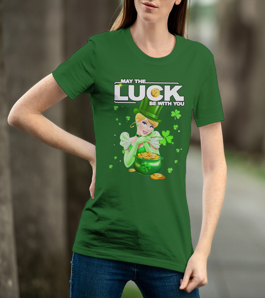 Cinderella May The Luck Be With You St. Patrick's Day T-Shirt