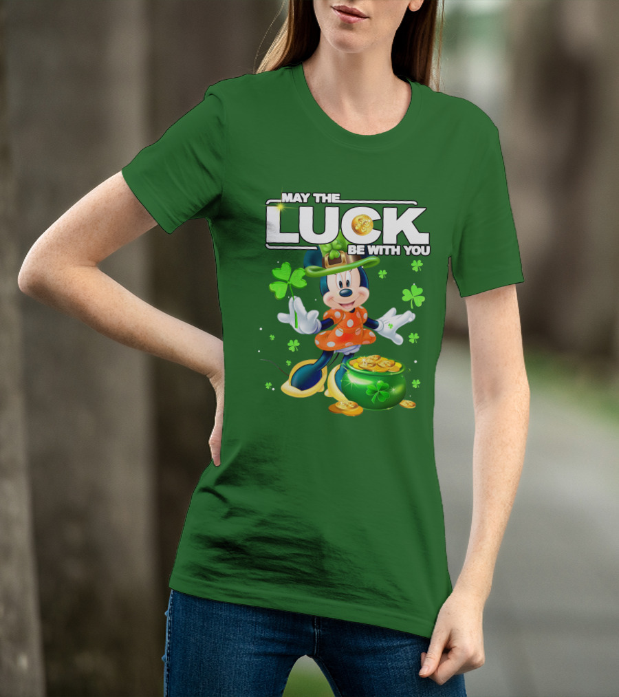 Minnie May The Luck Be With You St Patrick's Day T-Shirt