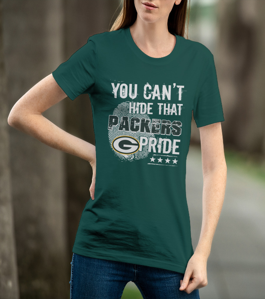 You Can't Hide That Packers Pride Green Bay G Logo Stars T-Shirt