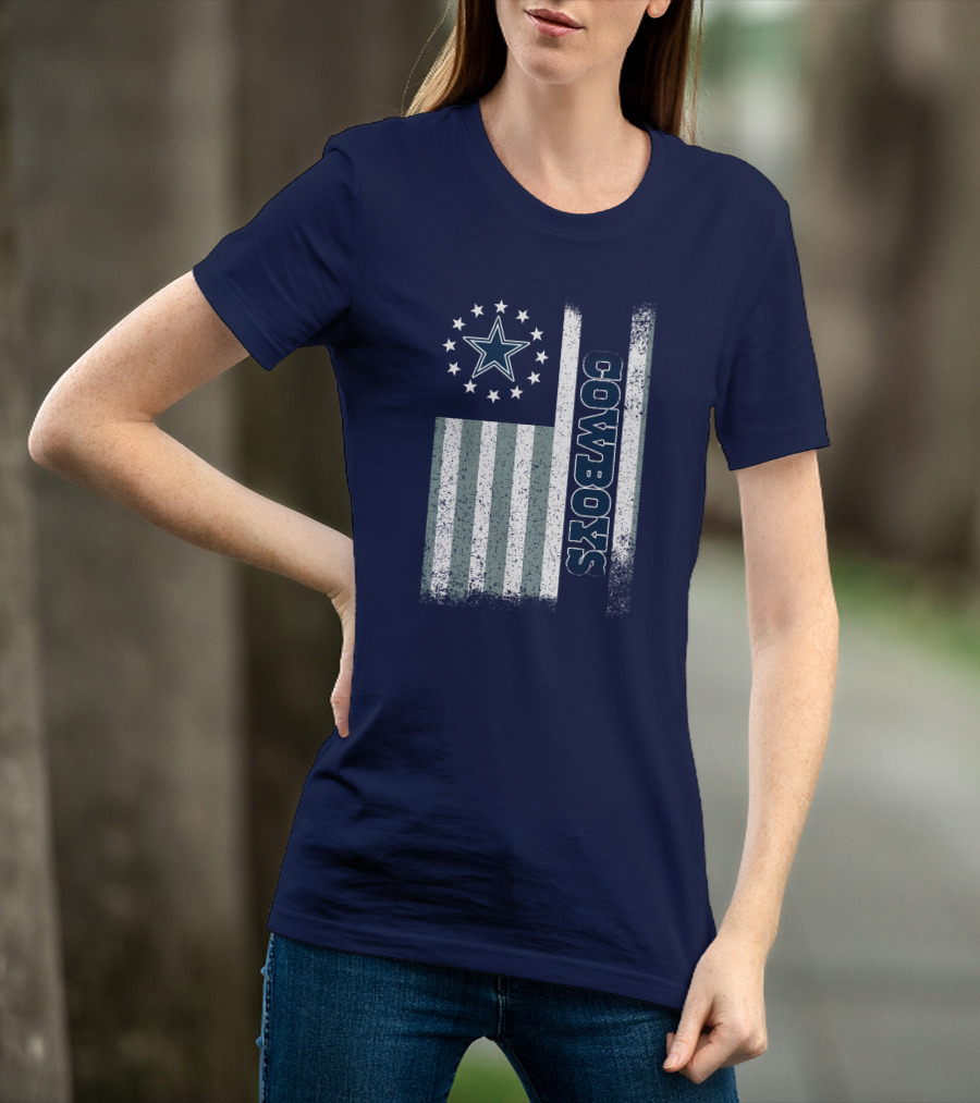 Dallas Cowboys American Flag Star Stripes T-Shirt