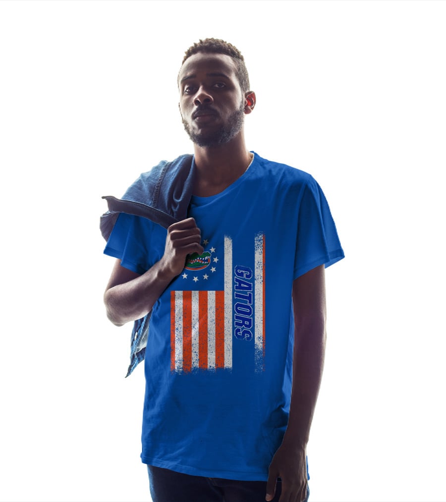 Florida Gators American Flag Stars And Stripes Gators T-Shirt