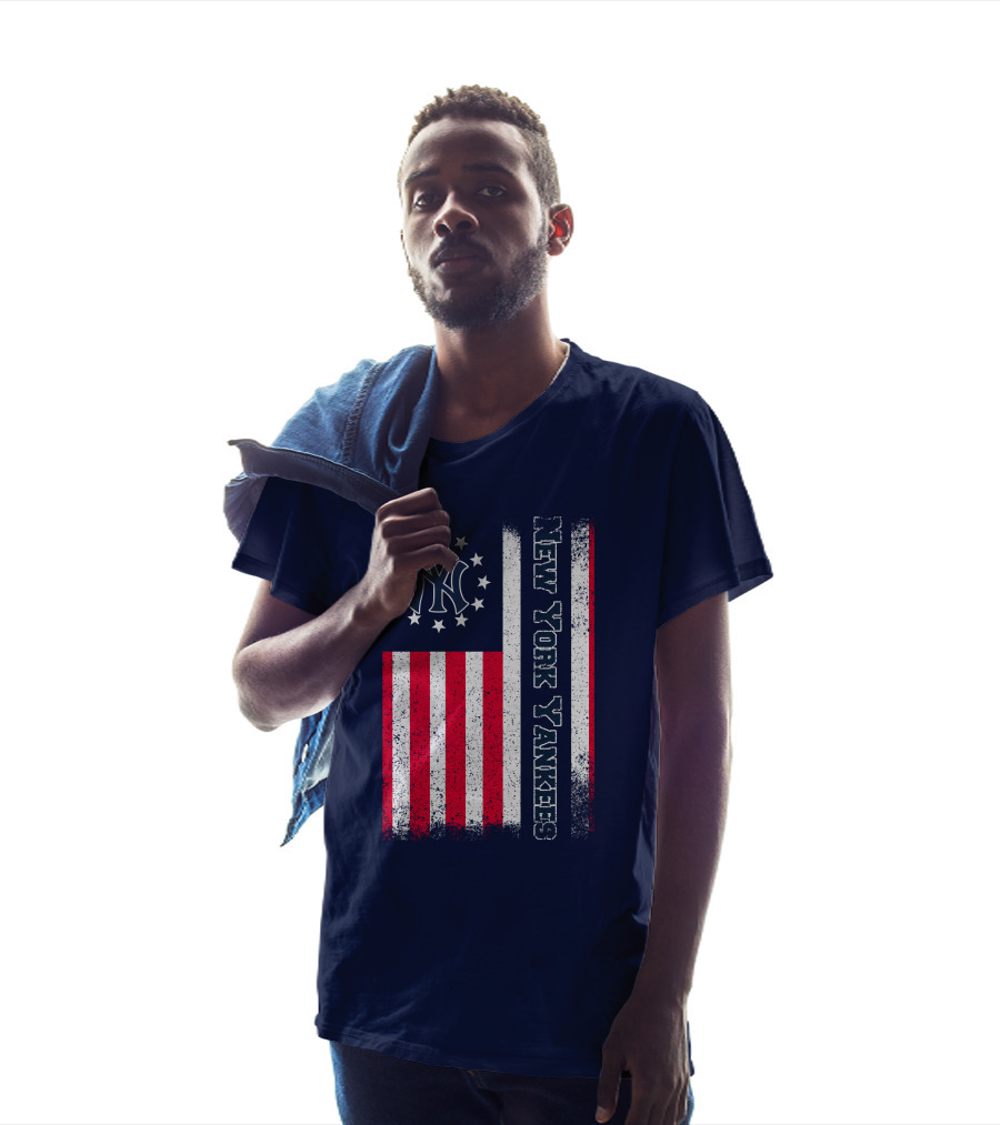 New York Yankees American Flag Stars And Stripes T-Shirt