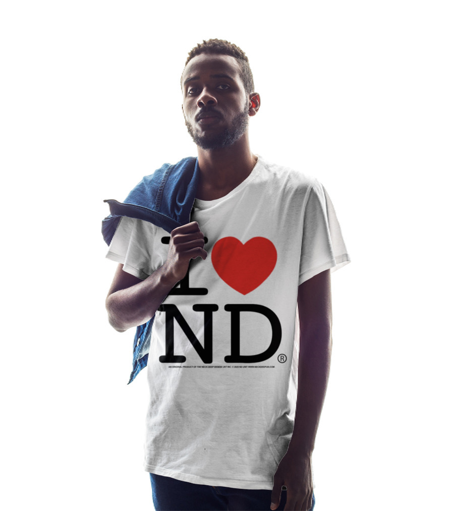 I Heart ND Red Heart Graphic T-Shirt