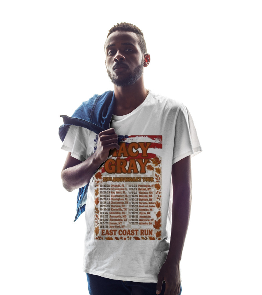 Macy Gray 25th Anniversary Tour 2025 East Coast Run Dates T-Shirt