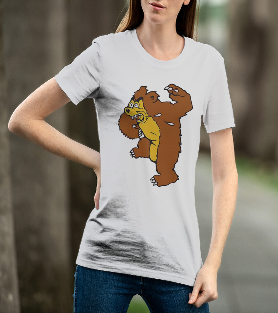 Montana Grizzlies Retro Monety Mascot Bear T-Shirt