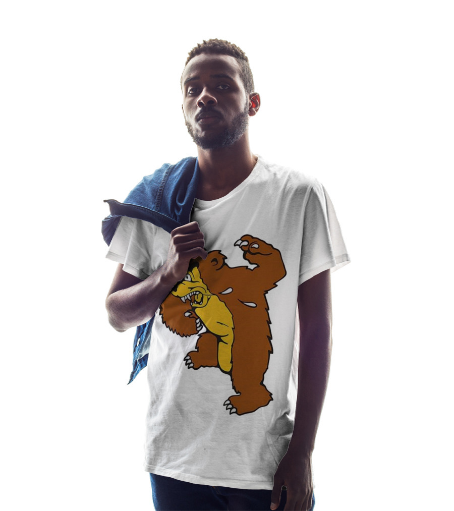 Montana Grizzlies Retro Monety Mascot Bear T-Shirt