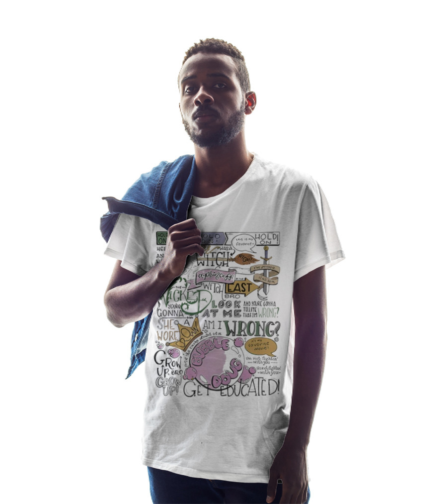 The Wicked Witch Of The East Bro Bubble Doug Favorite Movie Wrong Gonna Stab Him T-Shirt