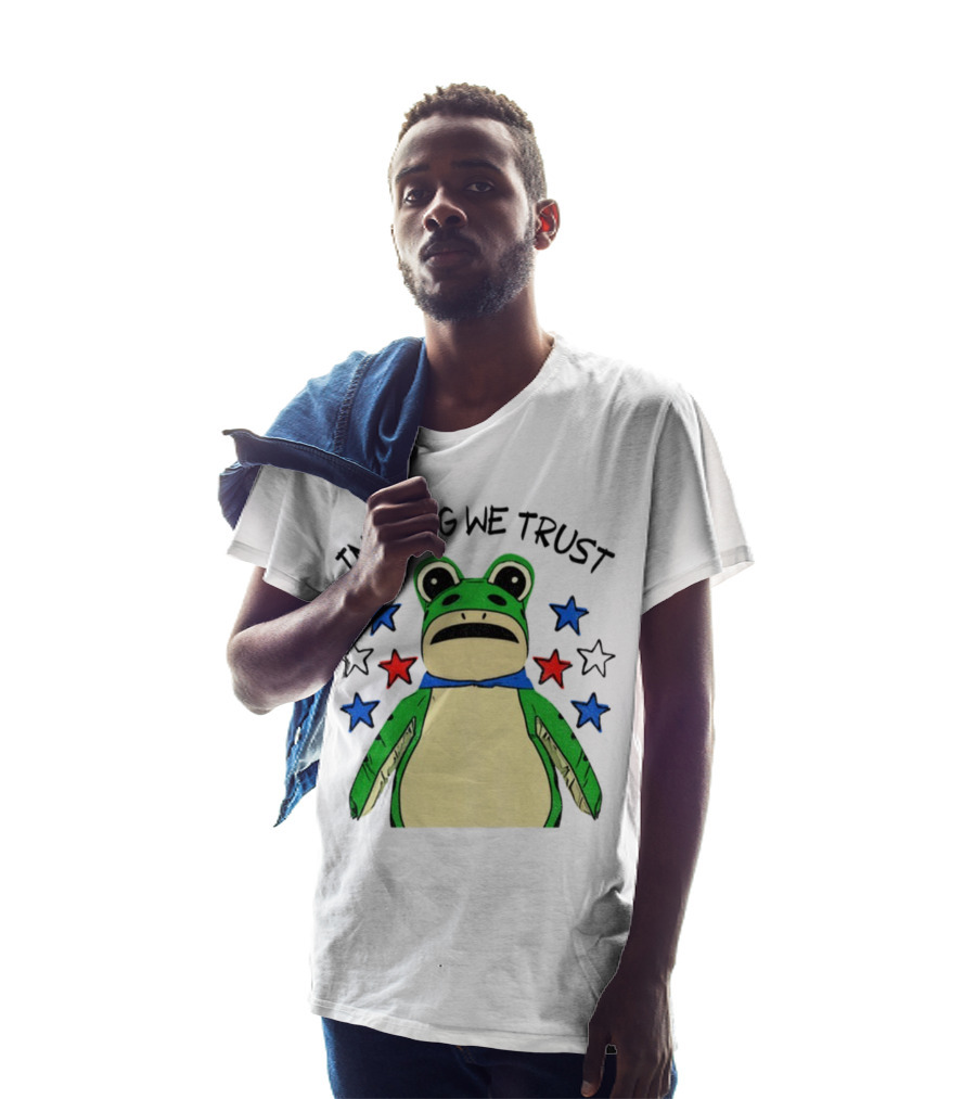 In Frog We Trust Portland Protest Frog Stars T-Shirt