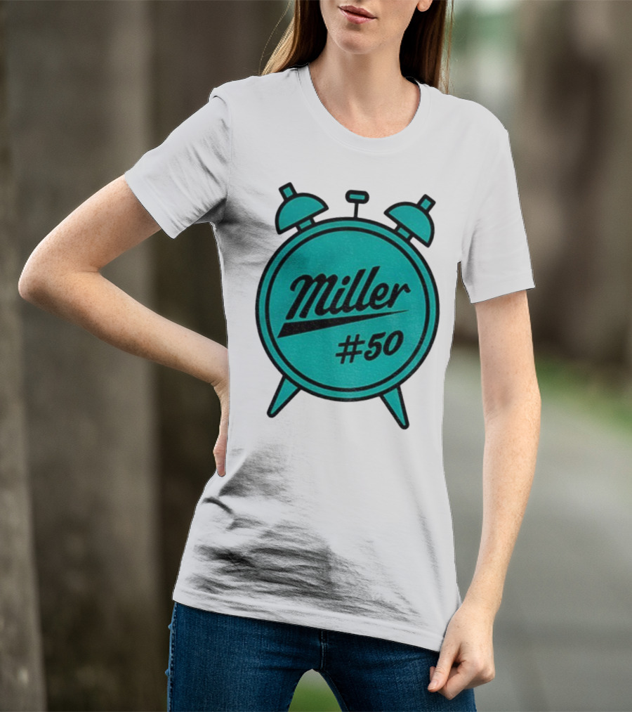 Miller Lite #50 Miller O'Clock Teal Alarm T-Shirt