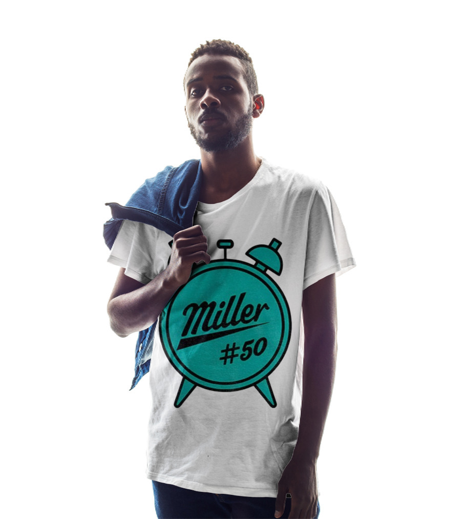 Miller Lite #50 Miller O'Clock Teal Alarm T-Shirt