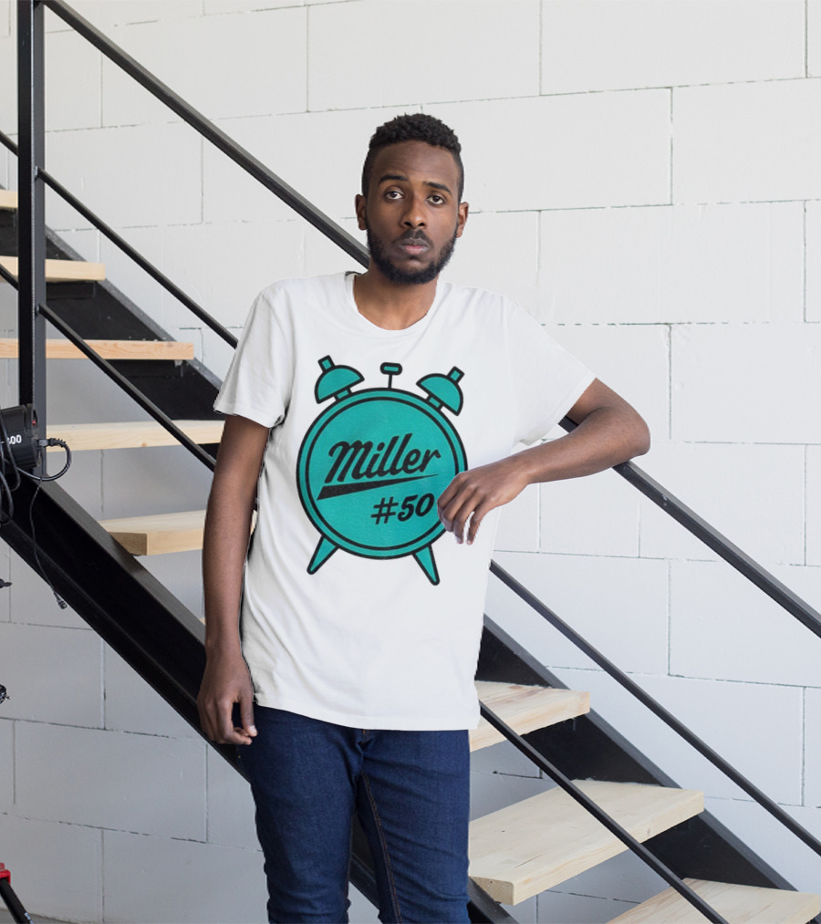 Miller Lite #50 Miller O'Clock Teal Alarm T-Shirt