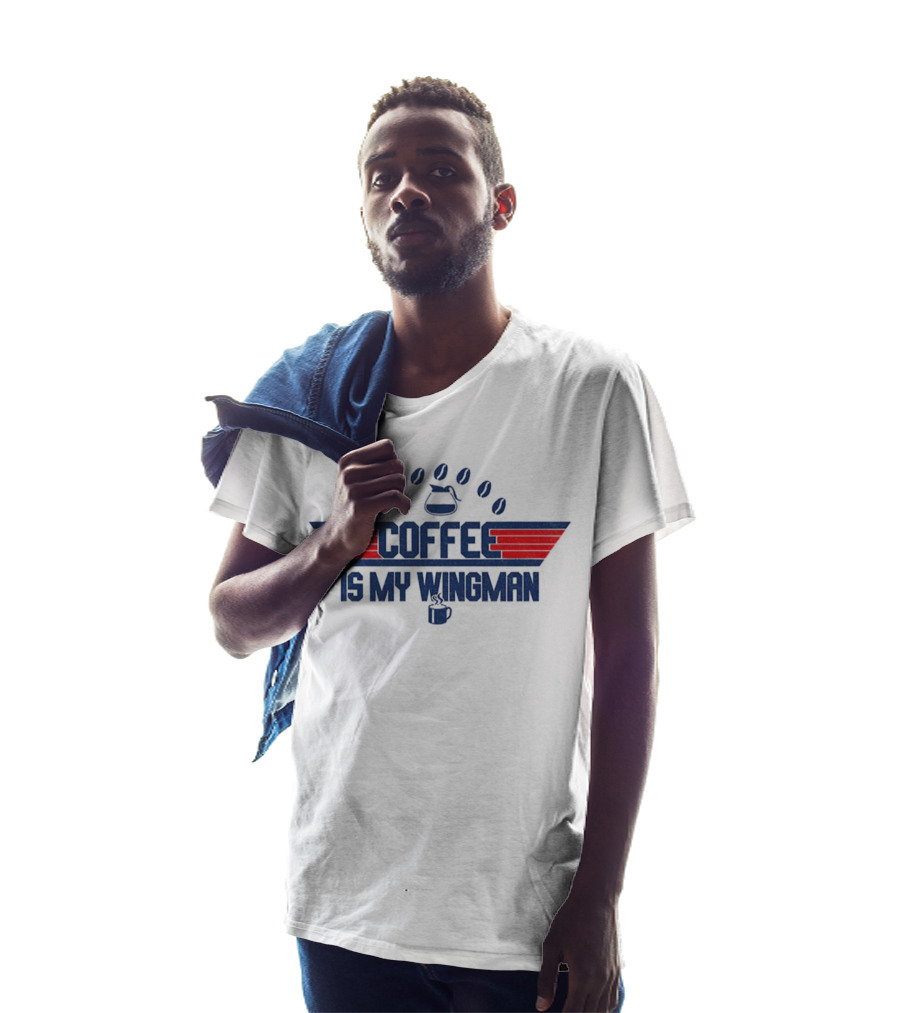 Coffee Is My Wingman Top Gun 2025 Style T-Shirt