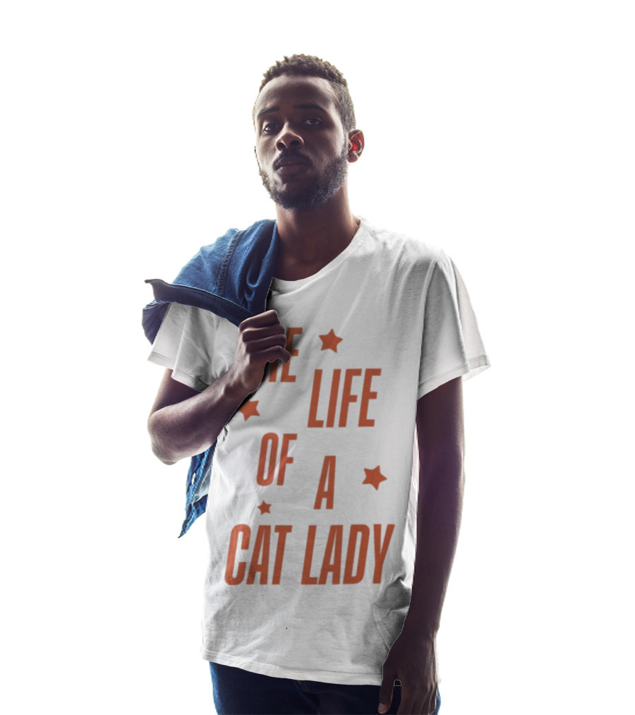The Life Of A Cat Lady Stars T-Shirt