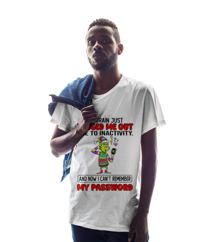Grinch Logged Me Out Due To Inactivity And Now I Can’t Remember My Password Christmas T-Shirt