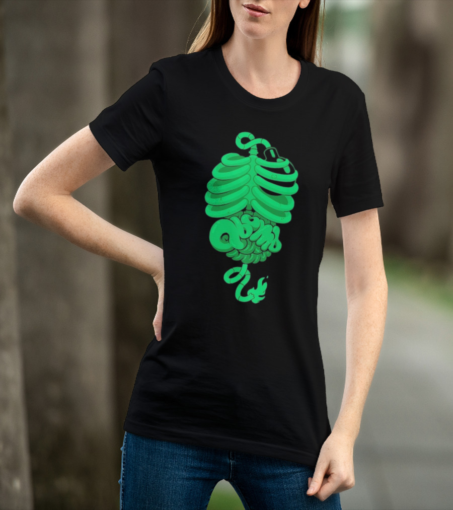 Qbomb Labs Neon Ribcage Gut Bomb T-Shirt