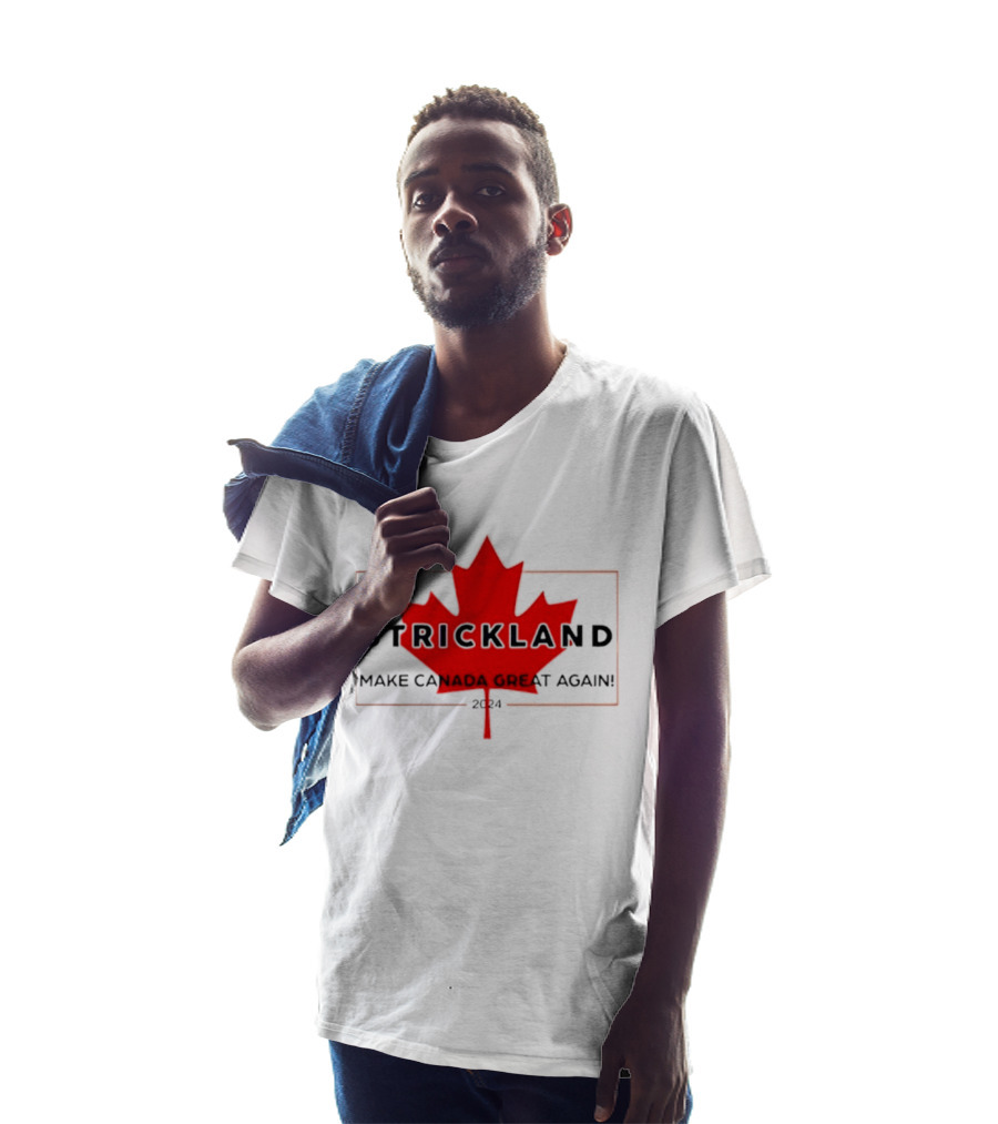 Strickland Make Canada Great Again 2024 Red Maple Leaf T-Shirt