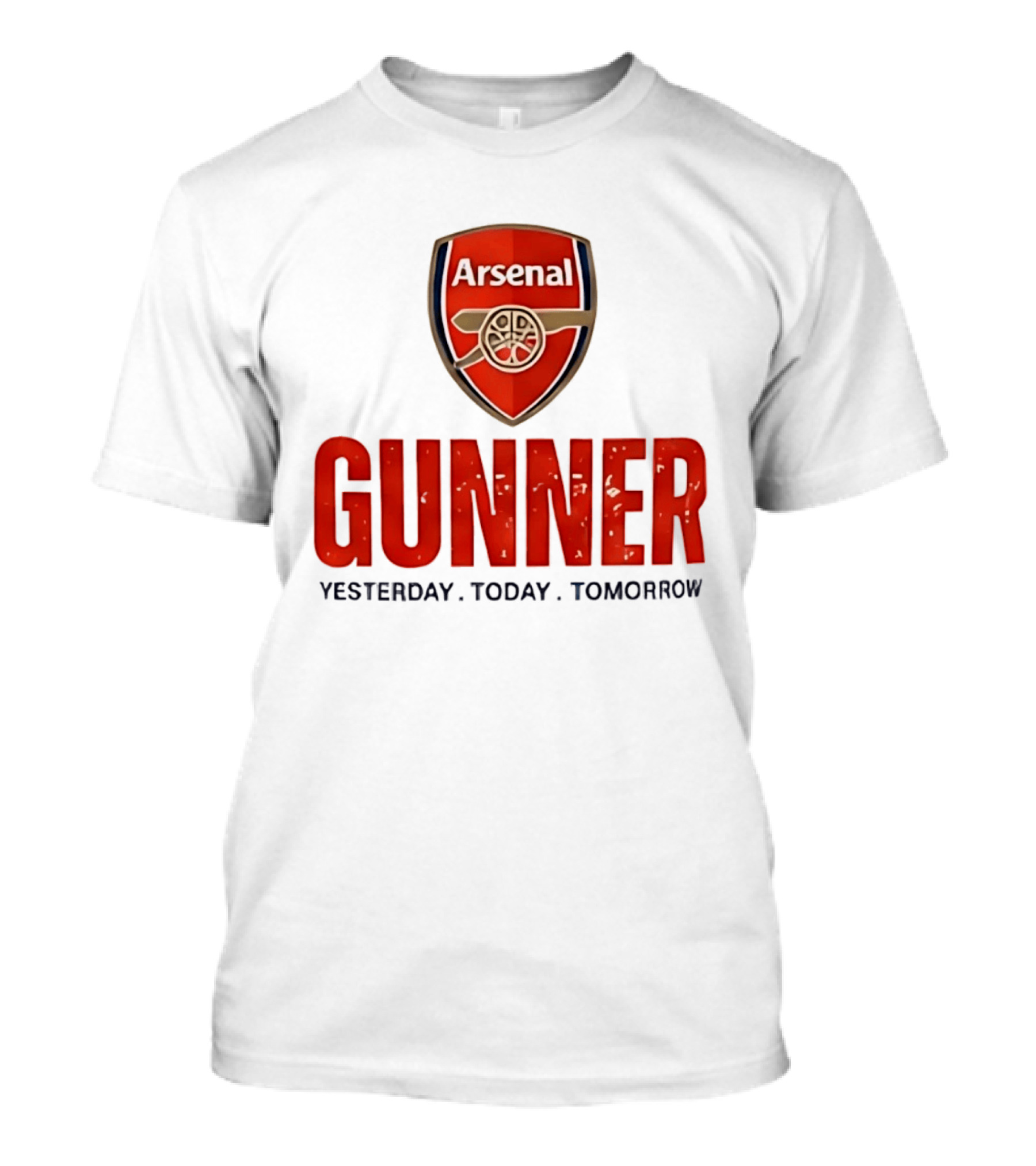 Arsenal Gunner Emblem Yesterday Today Tomorrow T-Shirt