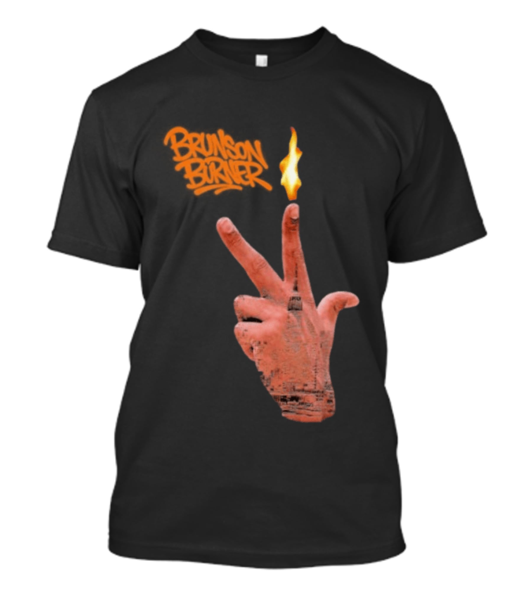 Brunson Burner Flame Hand New York Knicks Jalen Brunson T-Shirt