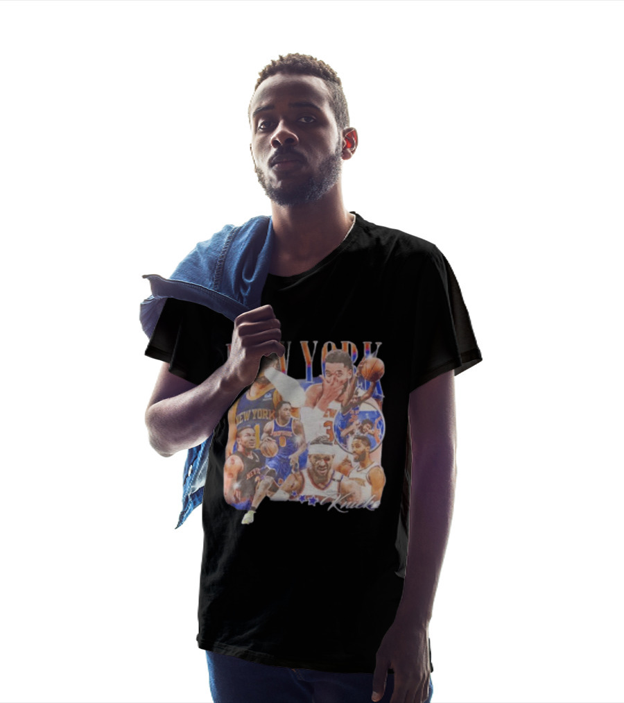 New York Knicks Jalen Brunson NBA Stars Collage T-Shirt