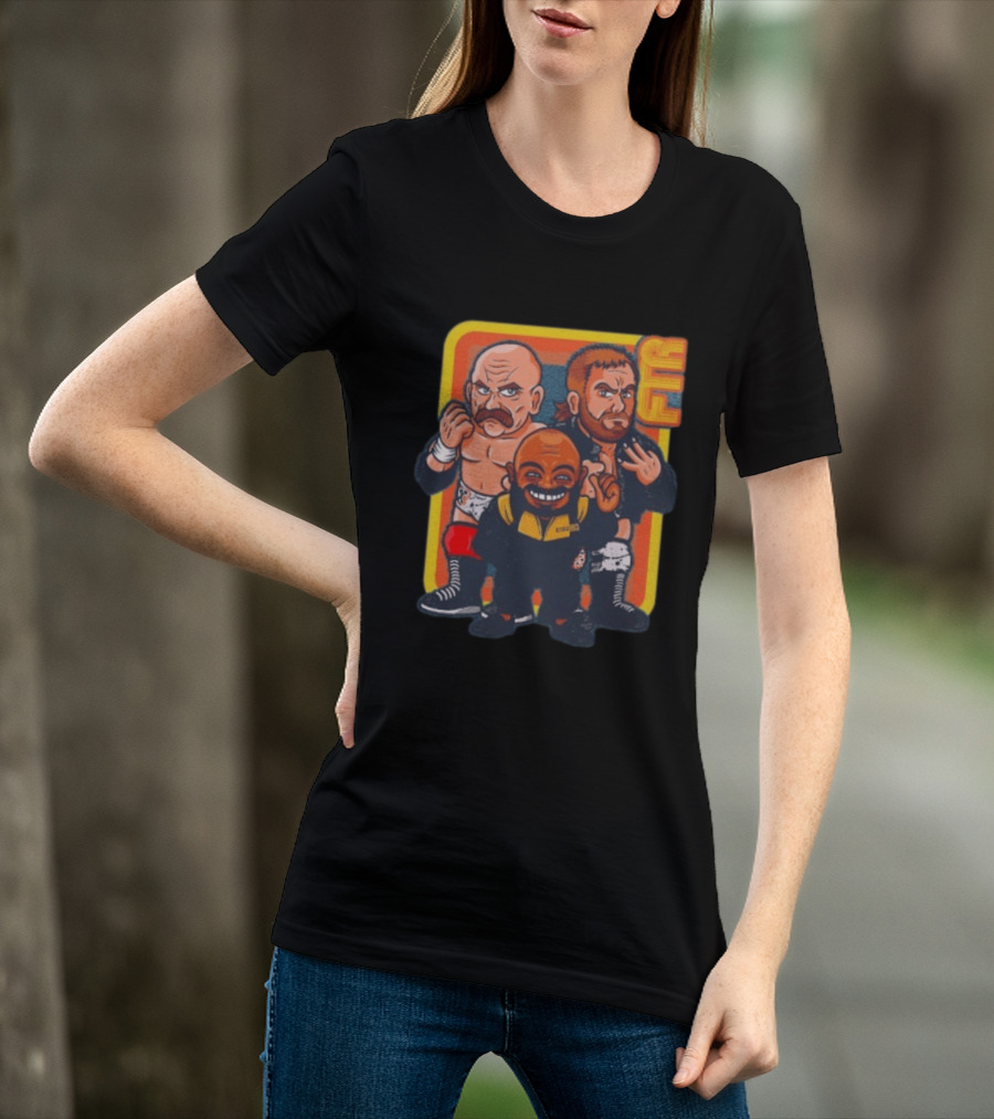 FTR And Stokely Hathaway Cartoon Characters Wrestlers T-Shirt