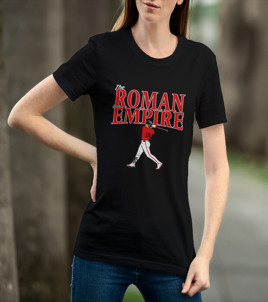 The Roman Empire Number 19 Red Baseball Boston T-Shirt