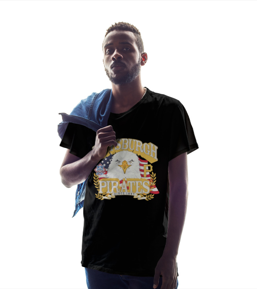 Pittsburgh Pirates National League Eagle America's 250th Anniversary Celebration T-Shirt