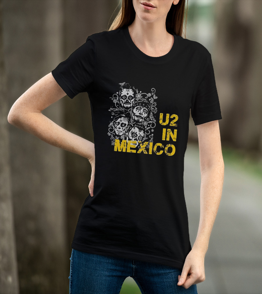 U2 In Mexico Day Of The Dead Skeleton T-Shirt