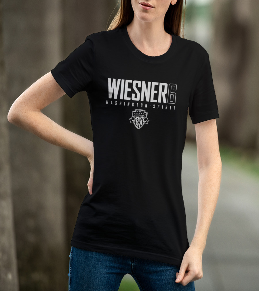 Wiesner 6 Washington Spirit Soccer Team Crest T-Shirt