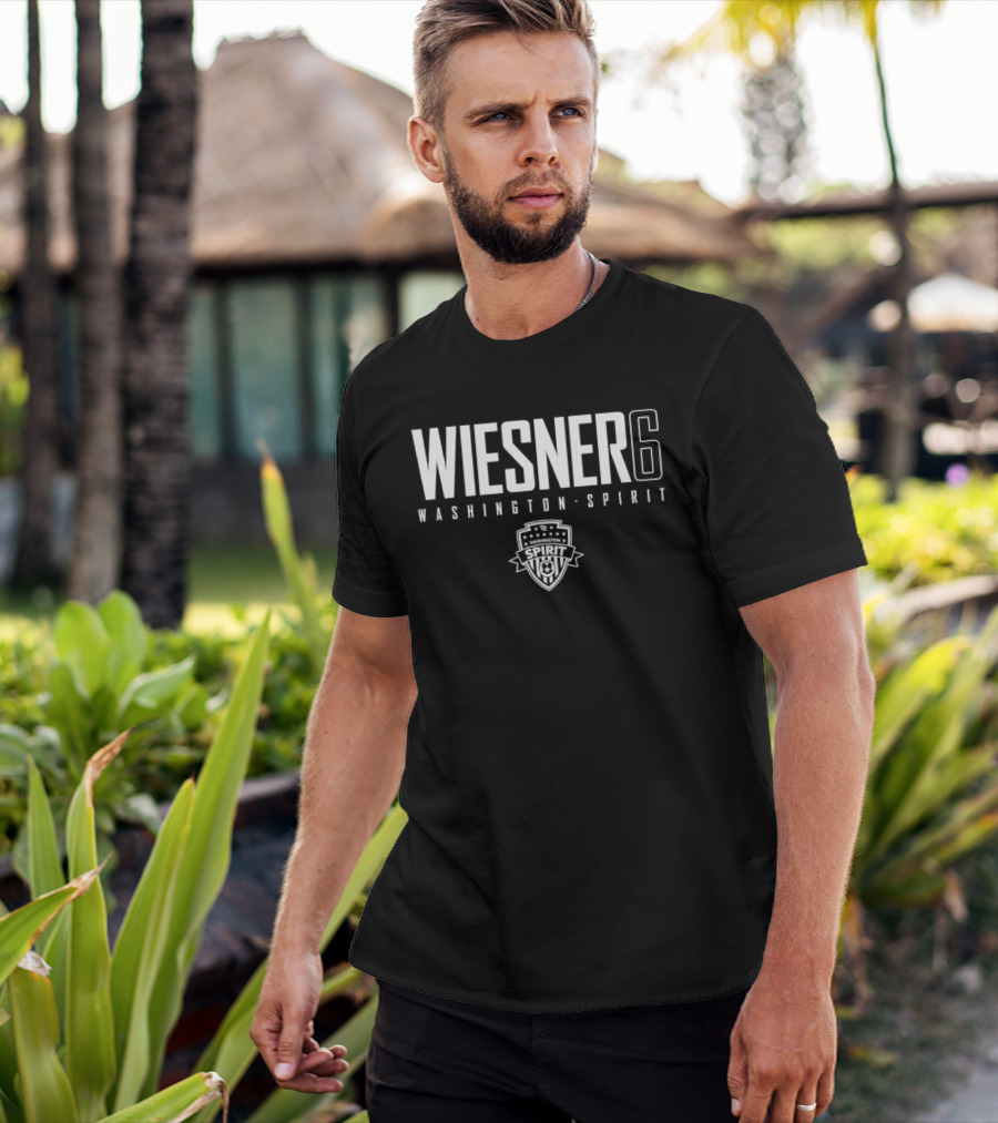 Wiesner 6 Washington Spirit Soccer Team Crest T-Shirt