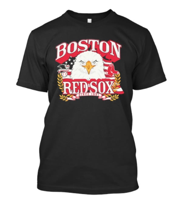 Boston Red Sox American League Eagle Patriotic Celebration Since 1901 T-Shirt