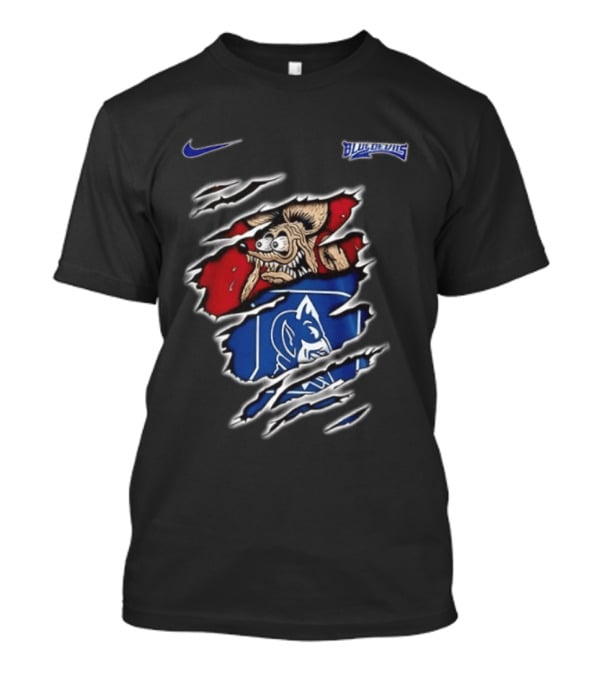 Nike Duke Blue Devils NCAA Rat Fink Built To Not Bow Blue Devils T-Shirt