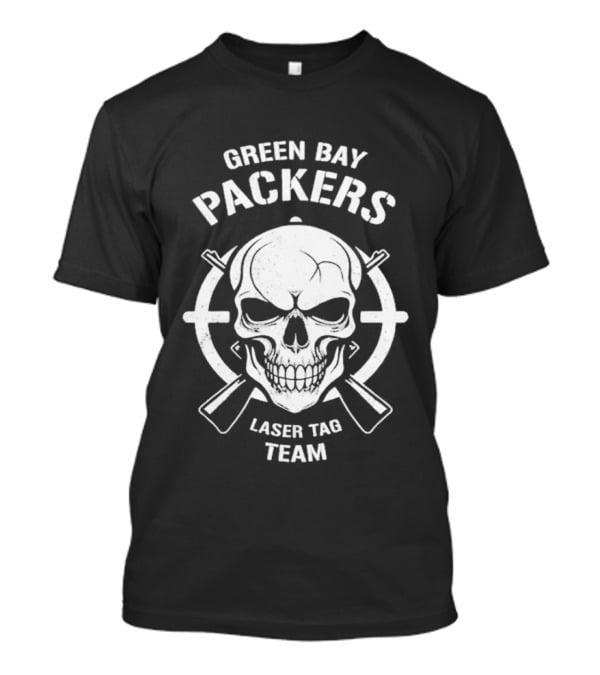 Green Bay Packers Laser Tag Team Skull 2026 T-Shirt