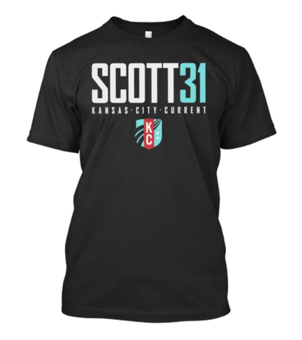 Scott 31 Kansas City Current NWSL KC Shield T-Shirt
